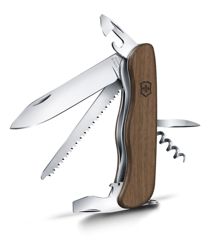 Нож Victorinox Forester, 111 мм, 10 функций, с фиксатором лезвия, деревянная рукоять 0.8361.63 от прозводителя Victorinox