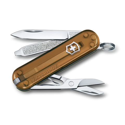 Нож-брелок Victorinox Classic SD Colors, 58 мм, 7 функций, "Chocolate Fudge" 0.6223.T55G от прозводителя Victorinox