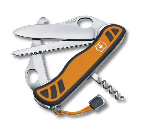 Нож Victorinox Hunter XT, 111 мм, 6 функций, с фиксатором лезвия, желтый 0.8341.MC9 от прозводителя Victorinox