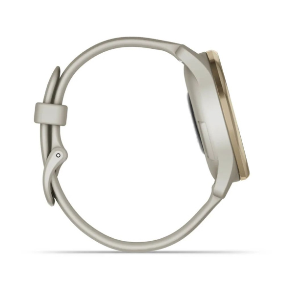 Garmin Vivomove Trend - 40 мм | Cream Gold Stainless Steel Bezel with French Grey Case and Silicone Band