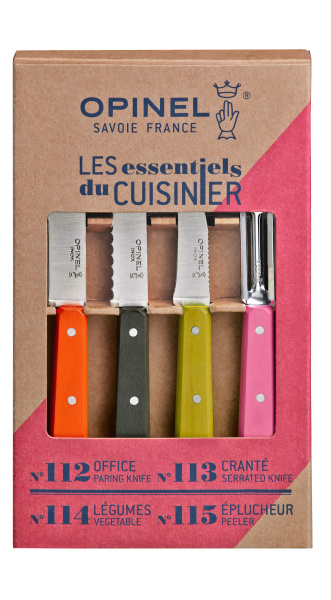Набор ножей Opinel Less Essentieles, нержавеющая сталь, (4 шт./уп.), 001452 001452 от прозводителя Opinel