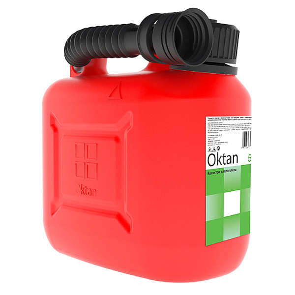 Канистра для бензина 5л с заливным устройством CLASSIC 05.01.01.00-1 от прозводителя Oktan