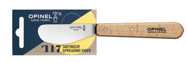 Нож для масла Opinel №117, деревянная рукоять, блистер, нержавеющая сталь, 001933 001933 от прозводителя Opinel