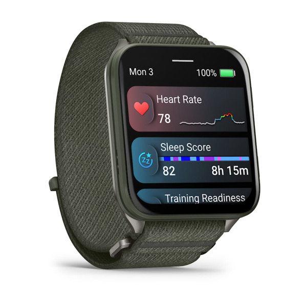 GARMIN  Venu X1 Moss with Titanium Caseback and Moss ComfortFit Nylon Band 010-02980-01 010-02980-01 от прозводителя Garmin