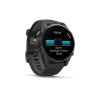 Garmin Fenix 8 - 43 мм AMOLED | Sapphire | Carbon grey DLC titanium with Black/pebble grey silicone band