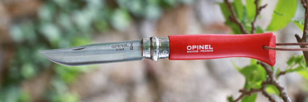 Нож Opinel №8 Trekking, нержавеющая сталь, красный, с чехлом, 001890 001890 от прозводителя Opinel