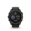 Garmin Fenix 8 - 51 мм SOLAR | SAPPHIRE | Carbon grey DLC titanium with Black/pebble grey silicone band