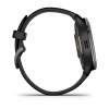 Garmin Venu 2 Plus - 43 мм Премиум-функции | Slate Stainless Steel Bezel With Black Case And Silicone Band